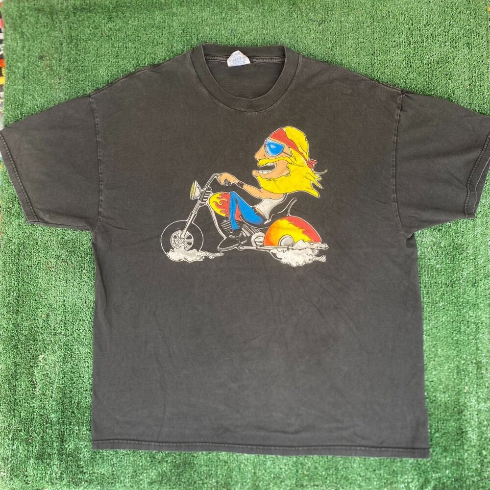 Vintage Y2K Biker Choppers Shirt MBNA Motorcycle Punk Tee